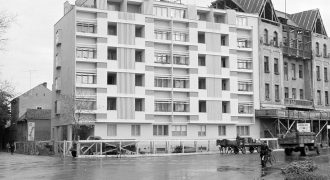 1963-as fotó a Kálvin tér és a Darabos utca sarkáról