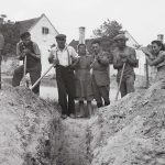 Vízvezeték építése 1955-ben