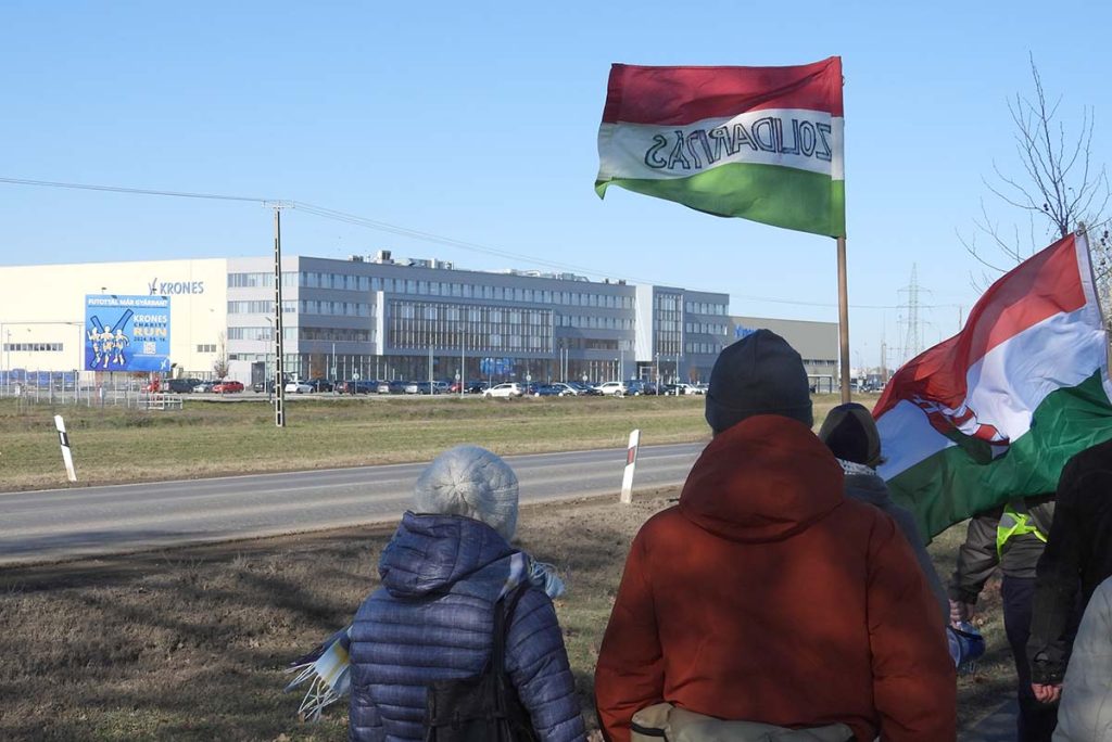Akkumulátorgyár tüntetés Mikepércs 20250201