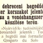 Nyírvidék, 1926