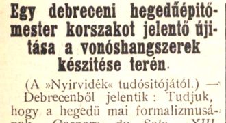 Nyírvidék, 1926