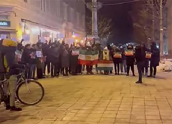 iráni diákok tiltakozása 20260112