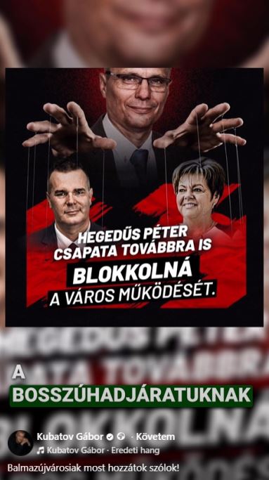 Kubatov Gábor videója