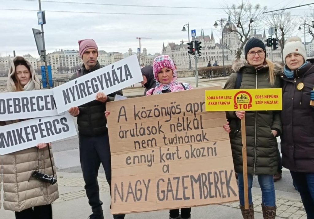 A Miakö aktivistái Budapesten