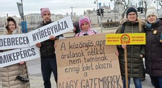 A Miakö aktivistái Budapesten