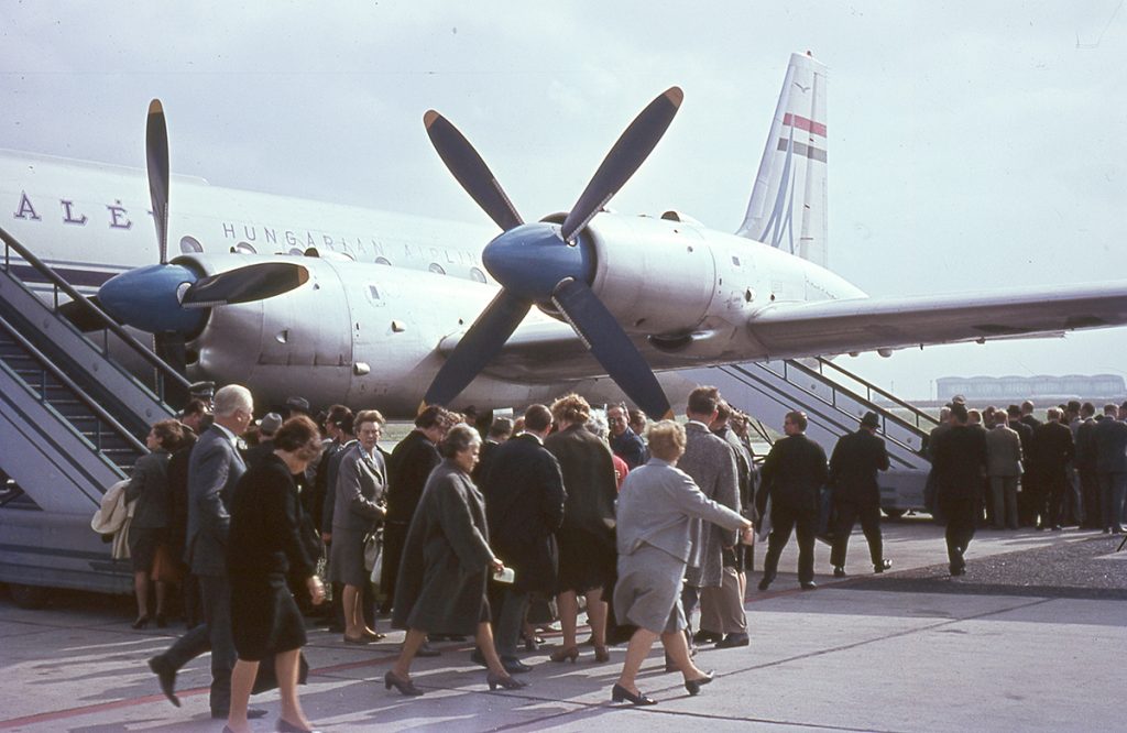 Budapest-Debrecen repülőjárat Malév 1963