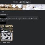 Náci komment Barcsa Lajos oldalán