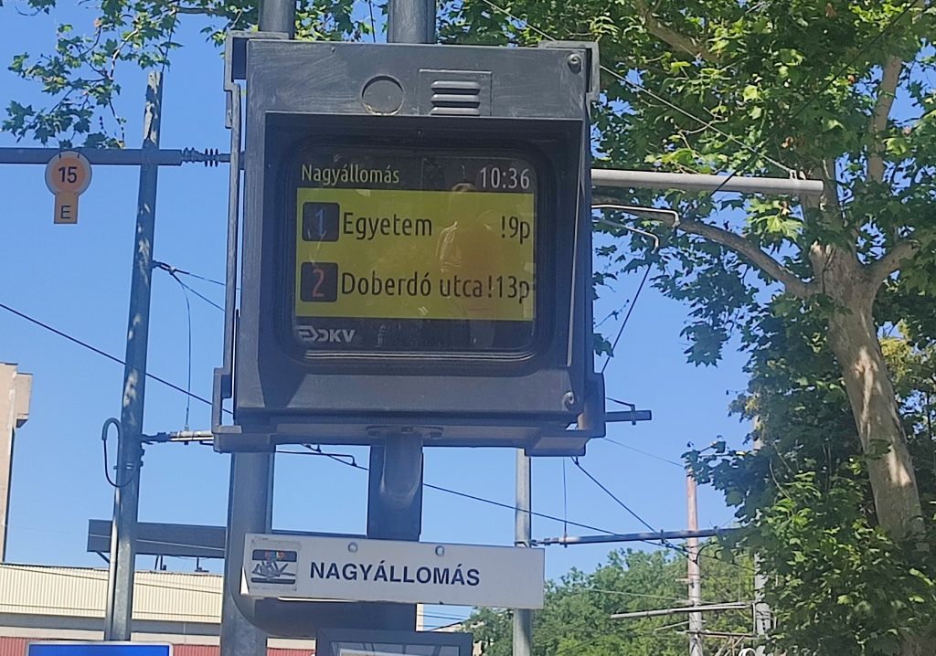Közlekedés - utastájékoztatás