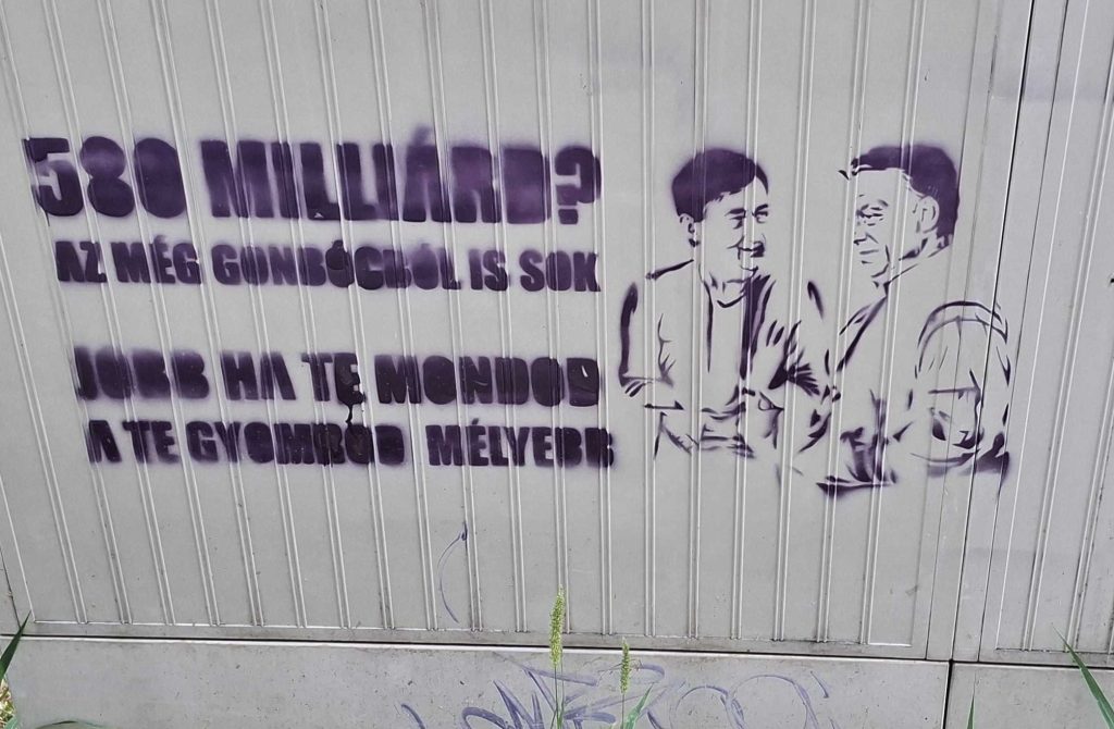 Street art - Orbán Viktor - Mészáros Lőrinc