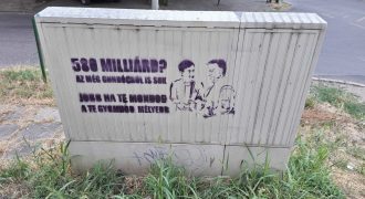 Street art - Orbán Viktor - Mészáros Lőrinc
