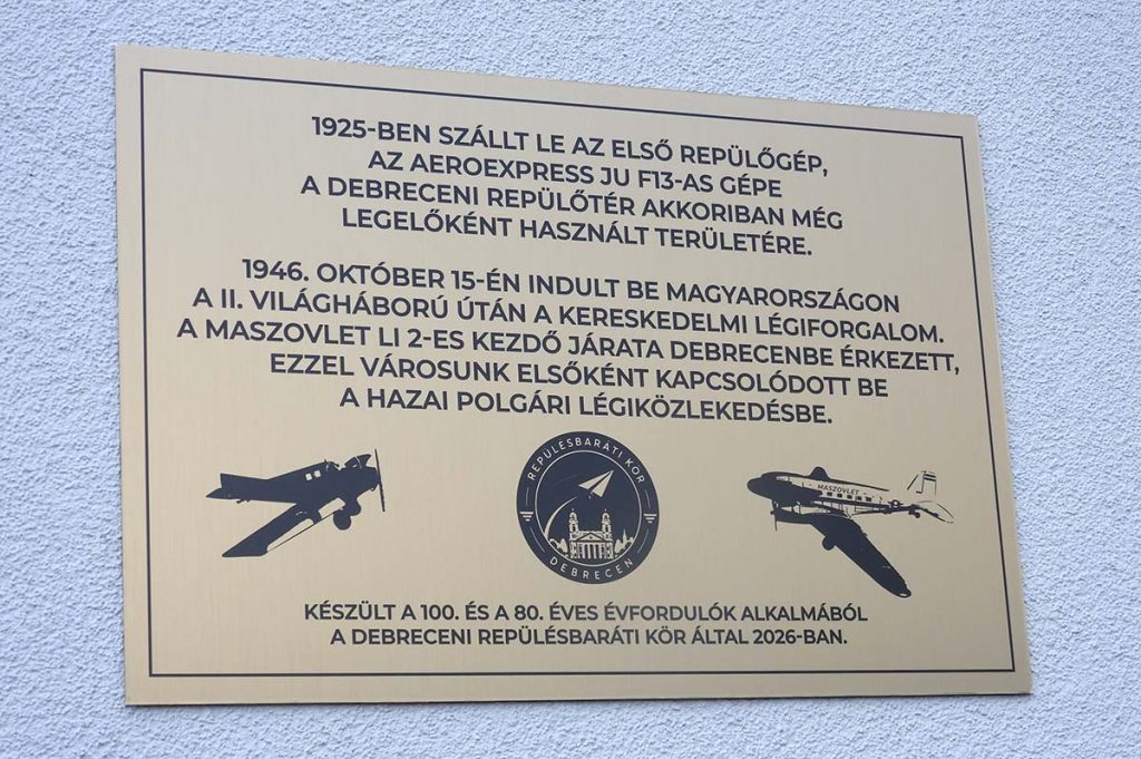 Debreceni repülőtér 2026. október